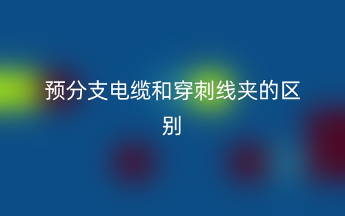 預分支電纜和穿刺線夾的區(qū)別是什么？(圖1)