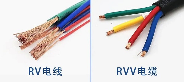 電纜線RVV和RV兩者有什么區(qū)別？(圖1)