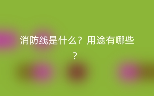 消防線是什么？用途有哪些？(圖1)